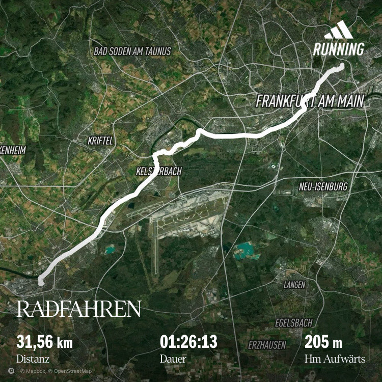 Radtour durch Waldgebiet