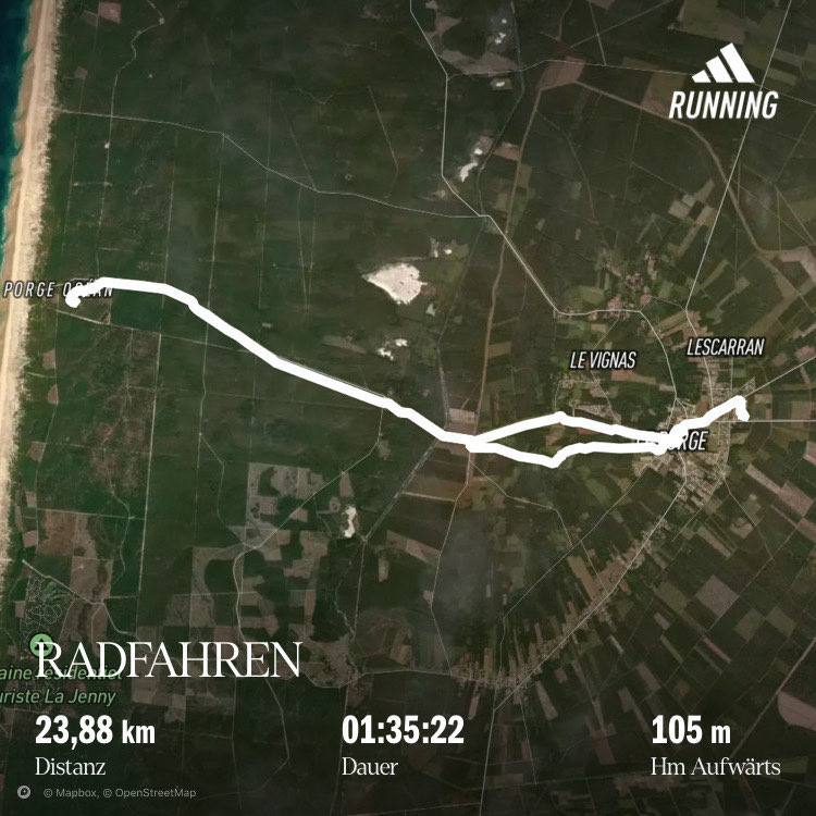 Rennrad auf Landstraße