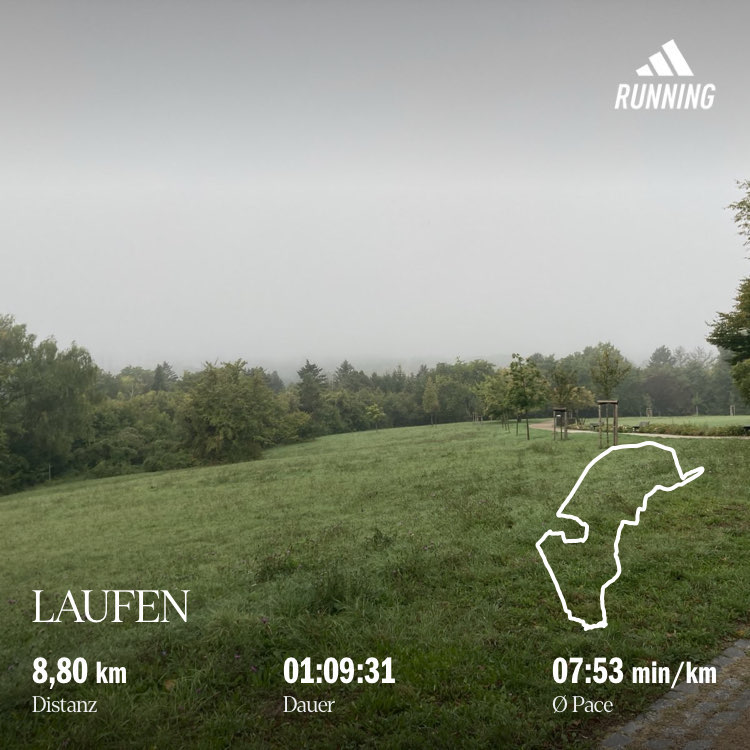 Lauftraining auf Feldweg